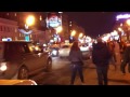 Демонстранты на Садовом кольце. Фаеры и лозунги.