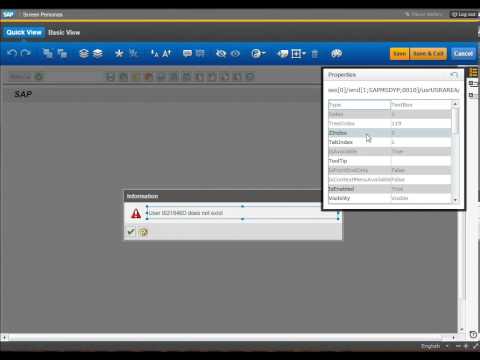 how to set error message in sap