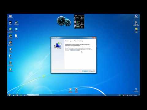 how to perform system restore windows 7