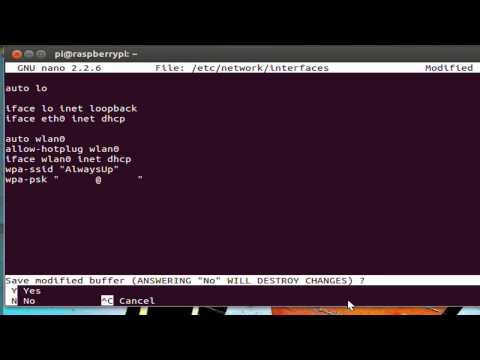 Raspberry Pi Wifi Setup Tutorial - Edimax Wireless Nano USB Adapter Setup