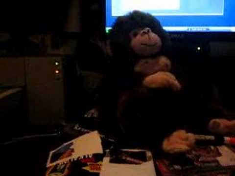 A monkey counting really fast