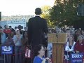 barack obama in clintons backyard  little rock ar  