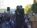 barack obama in clintons backyard  little rock ar  