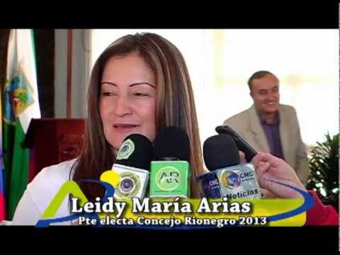 Elección Mesa Directiva Concejo de Rionegro, año 2013