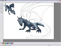 RuneScape Drawing - Mithril Dragon