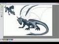 RuneScape Drawing - Mithril Dragon