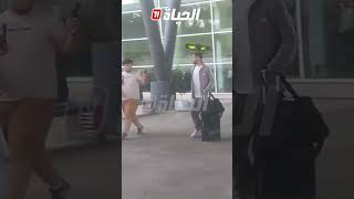 لحظة وصول الحارس لوكا زيدان إلى مطار الجزائر