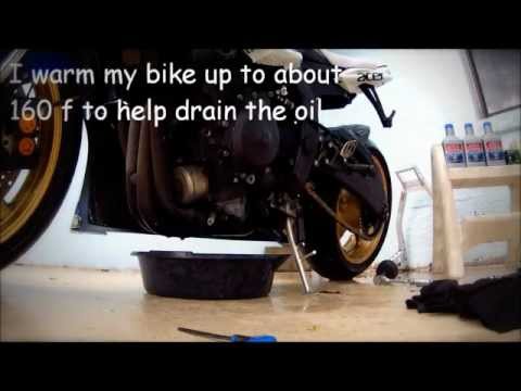 how to change the oil on a yamaha r6
