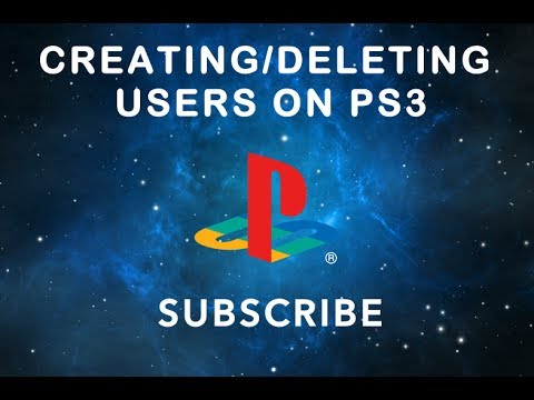 how to delete users on ps3