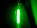 Clear mercury vapor bulb starting up