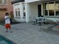 Me W/ My Water Balloons Kevin W/ His Water Gun