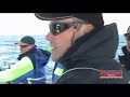 Trolling for salmon Lake Vanern Sweden