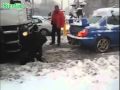 Subaru Impreza вытягивает фуру