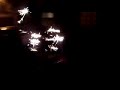 sparklers on car