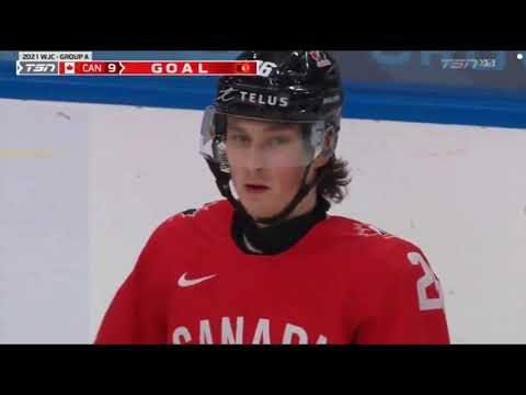 Phil Tomasino's 2021 World Juniors. Nashville Predators 1st rounder