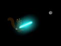 Squirrel Lightsaber Training