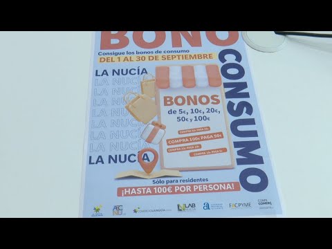 Los “Bonos Consumo La Nucía” harán ahorrar un 50% al consumidor