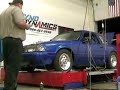 the blue beast on the dyno.