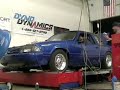 the blue beast on the dyno.