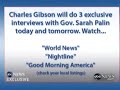 Sarah Palin w/ Charles Gibson: Defends Her Godly Views On Iraq