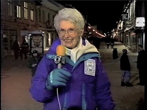 Dave's Mom at Lillehammer Collection on Late Show, February 1994