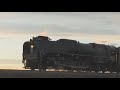 The mighty northern charges over the highest segment of the UP mainline returning from the Arizona & New Mexico centennial tour of the southwest USA! Union Pacific 844 eastbound from Laramie over Sherman Hill and into Buford, Wyoming as the final leg of the Arizona and New Mexico Centennial Tour glides into a Wyoming Sunset! I guess that's why the motto is 