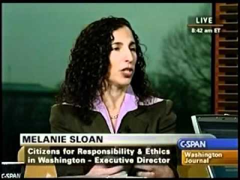 Melanie Sloan Discusses Ethics Questions on C-SPAN
