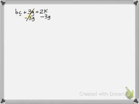 how to isolate multiple variables
