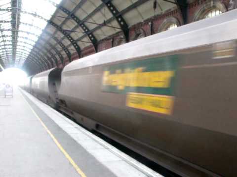 Frightliner 66615 passes thru darlington