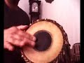 Mrudangam Thani Avarthanam (Solo).South Indian percussion drum.