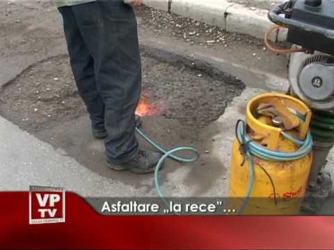 Asfaltare „la rece”…