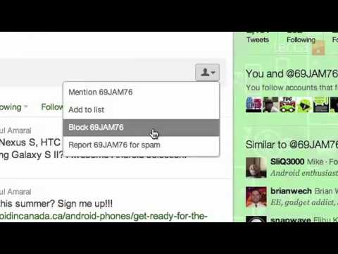 how to you block someone on twitter