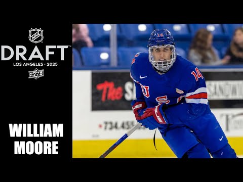 2025 NHL Draft : William Moore - 24-25 Highlights 