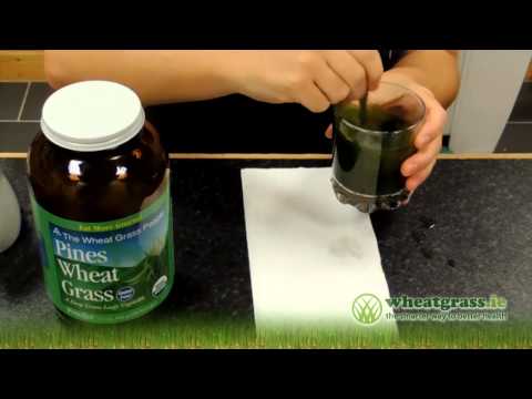 how to take wheatgrass powder