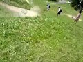 berm to berm crash, les gets.
