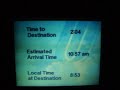 Long Flight to Heathrow - Watching Video Display on Airline Long Flight to Heathrow - Watching Video Display on Airline
