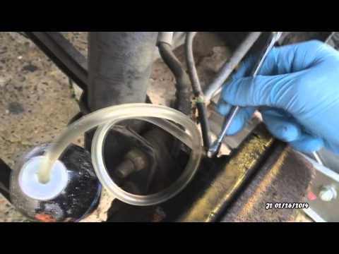 how to bleed hydraulic e brake