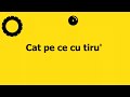 Cat pe ce cu tiru’