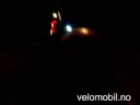WAW045 and Mango velomobiles downhill in the Mountains of No