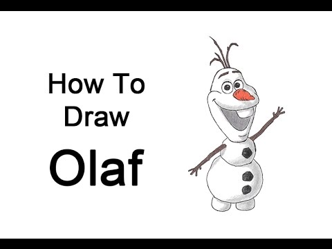 how to draw olaf