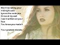 From Demi Lovato's 3rd studio album 