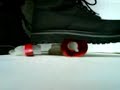 Work boots crushing