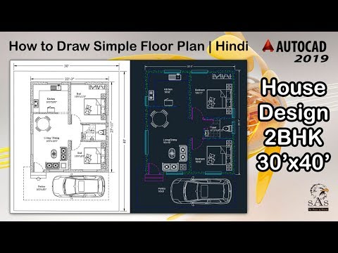 Simple Floor Plan 3BHK