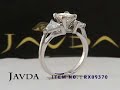 1Ct Princess Trillion Diamond Engagement Wedding Ring Gold