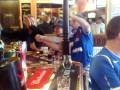 Cheesey Mainers and Nobbsy celebrate in teh Star Hotel Nairn