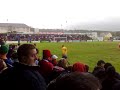 Packie Bonner being substituted in Finn Park