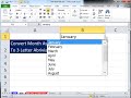 Excel Magic Trick 859: Convert Month As Text To 3 Letter Abbreviation Using LEFT Function