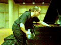 james radford (i), anthony green (ii), and ariel gabriel (page turner) rehearsing the second movement, beta cygni, of celestial mechanics by george crumb. bad audio, mistakes in rehearsal (performance was much better).