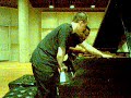 james radford (i), anthony green (ii), and ariel gabriel (page turner) rehearsing the second movement, beta cygni, of celestial mechanics by george crumb. bad audio, mistakes in rehearsal (performance was much better).
