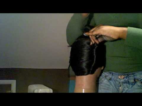 hairstyle - How to do a simple french roll hair style. Should take you no longer than 10 minutes.